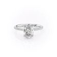 The Pave Lexie Set With A 3 Carat Oval Moissanite Hot on Sale