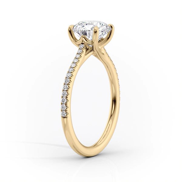 The Pave Lexie Set With A 5 Carat Pear Moissanite For Discount