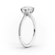 The Pave Lexie Set With A 5 Carat Round Moissanite Hot on Sale