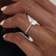 The Pave Lexie Set With A 2 Carat Pear Moissanite on Sale