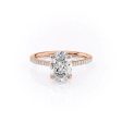 The Pave Lexie Set With A 3.5 Carat Oval Moissanite For Discount