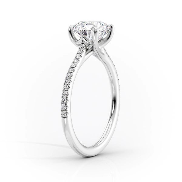 The Pave Lexie Set With A 4 Carat Princess Moissanite Cheap