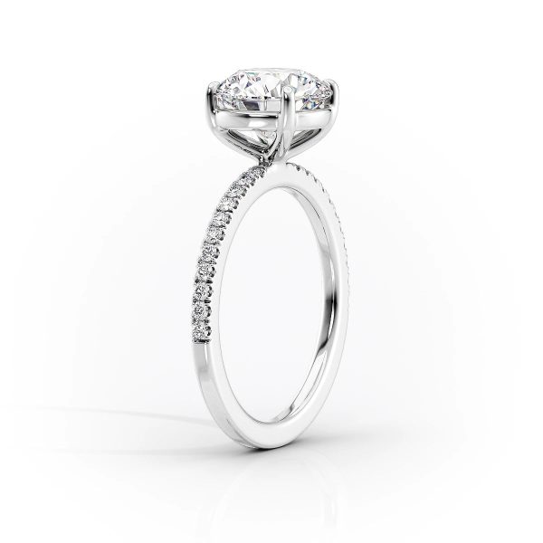 The Pave Eleanor Set With A 4.5 Carat Pear Moissanite Discount