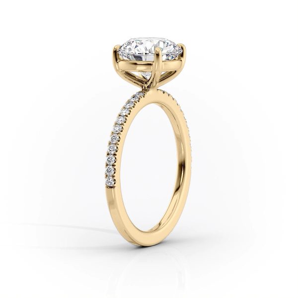 The Pave Eleanor Set With A 5 Carat Pear Moissanite Fashion