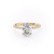 The Pave Lexie Set With A 1.5 Carat Oval Moissanite Online Hot Sale