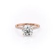 The Pave Eleanor Set With A 5 Carat Round Moissanite Discount