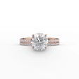 The Pave Eleanor Set With A 5 Carat Round Moissanite Discount